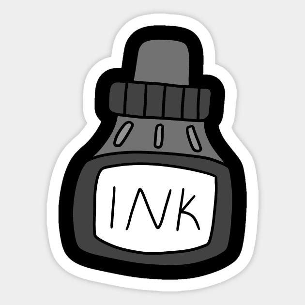 Black Ink Sticker by saradaboru